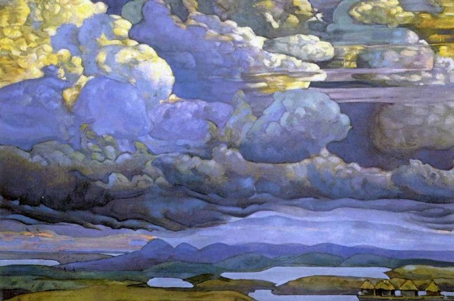 Сочинение по картине: Рерих - "Небесный бой"