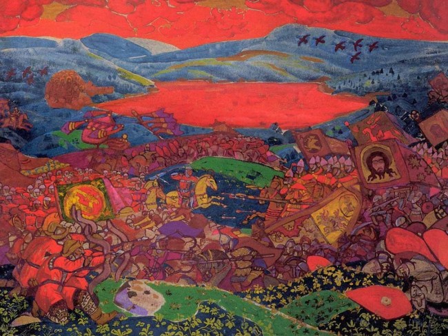 Сочинение по картине: Рерих - "Сеча при Керженце"