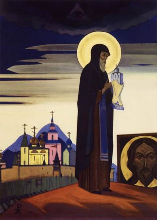 Сочинение по картине: Рерих - "Святой Сергий Радонежский" Сочинение по картине: Рерих - "Святой Сергий Радонежский"