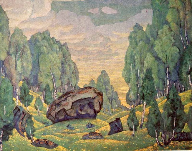 Сочинение по картине: Рерих - "Урочище"