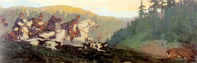 Сочинение по картине: Рерих - "Утро княжей охоты"
