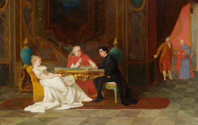 Сочинение по картине: Риццони - "Игра с кардиналом"