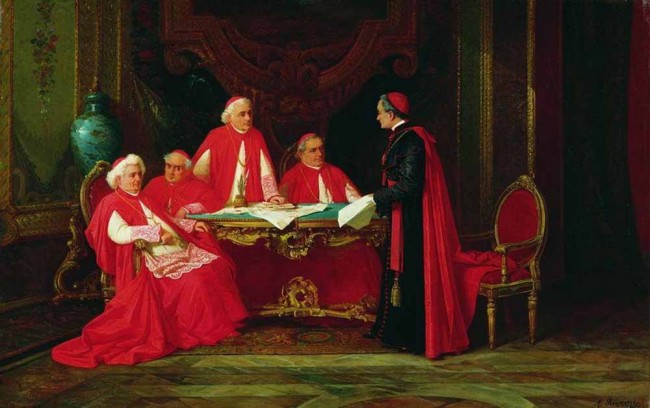 Сочинение по картине: Риццони - "Совет кардиналов"