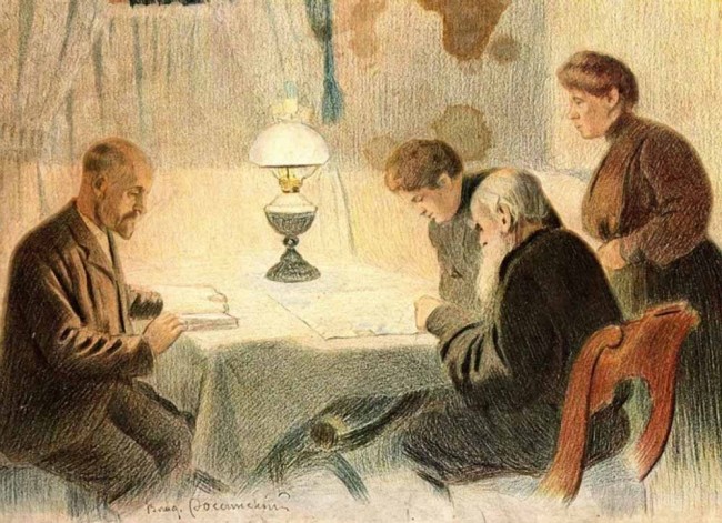 Сочинение по картине: Россинские - "Последние дни Толстого"