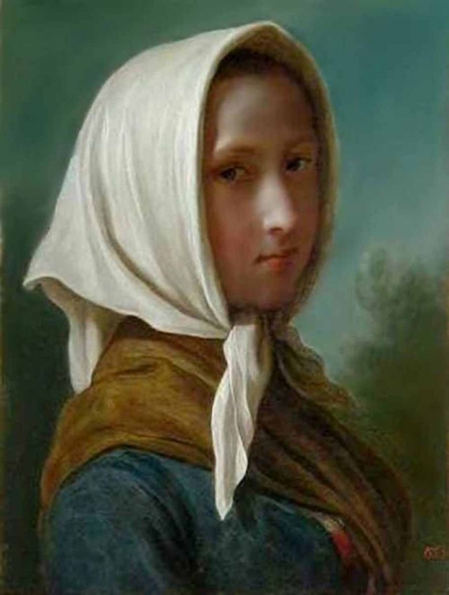 Сочинение по картине: Ротари - "Крестьянка в белом платке" Сочинение по картине: Ротари - "Крестьянка в белом платке"
