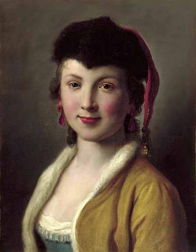 Сочинение по картине: Ротари - "Портрет женщины в золотом жакете и меховой шапке с золотой кисточкой"