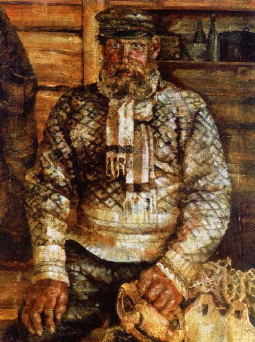 Сочинение по картине: Рожденственский - "Рыбак-колхозник. Беломоръе. Село Лапшеньга"