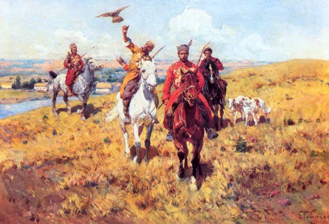 Сочинение по картине: Рубо - "Соколиная охота"