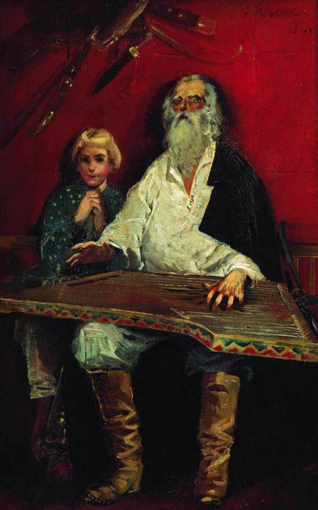 Сочинение по картине: Рябушкин - "Слепой гусляр, поющий старинку"