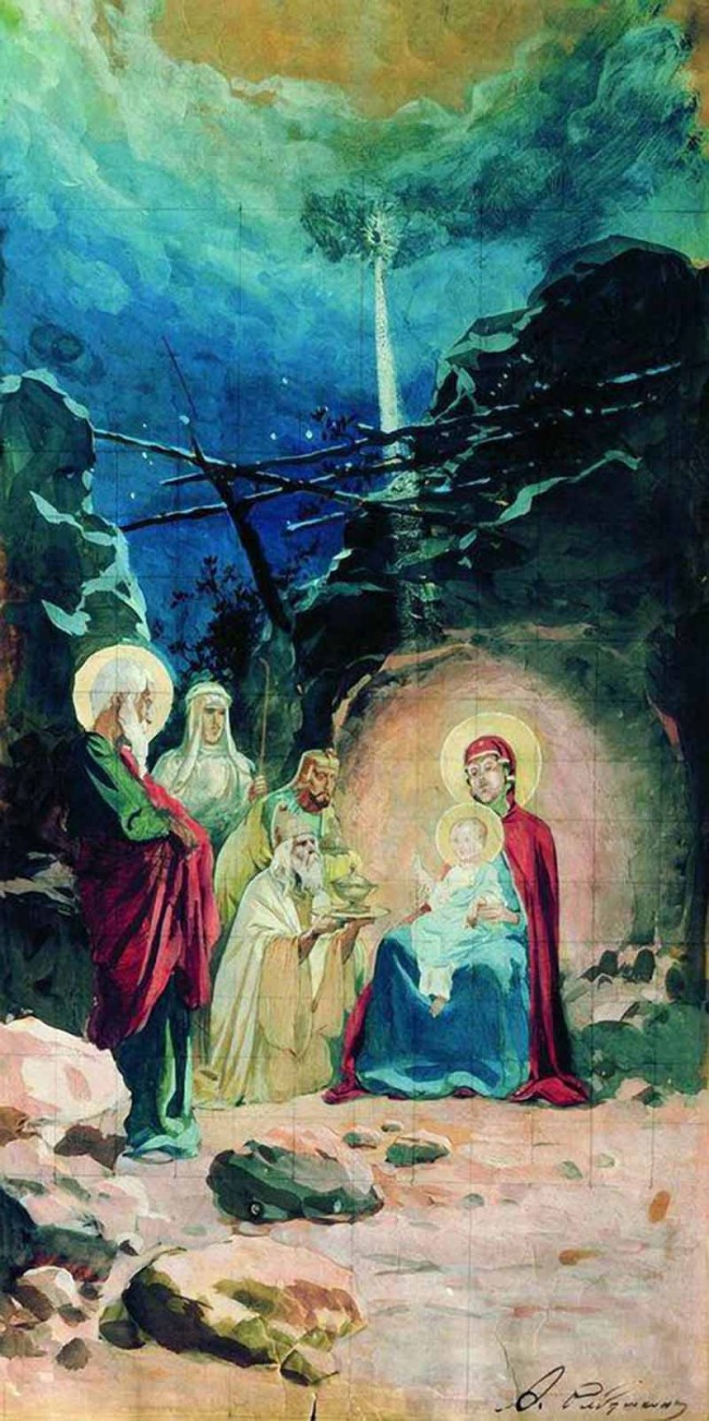 Сочинение по картине: Рябушкин - "Волхвы"