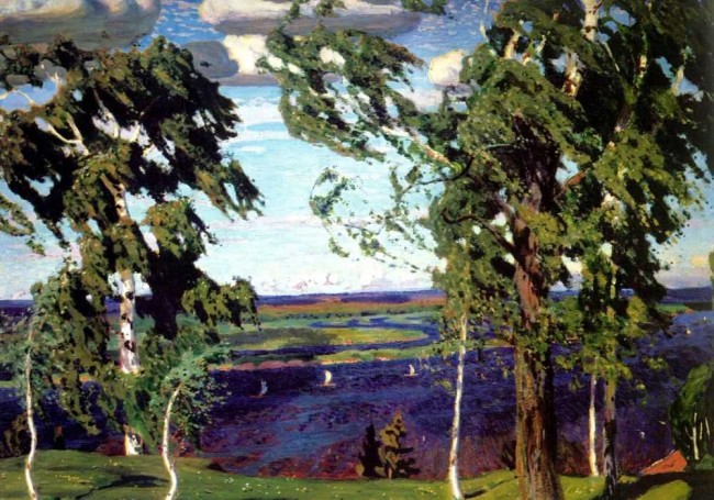 Сочинение по картине: Рылов - "Зеленый шум"