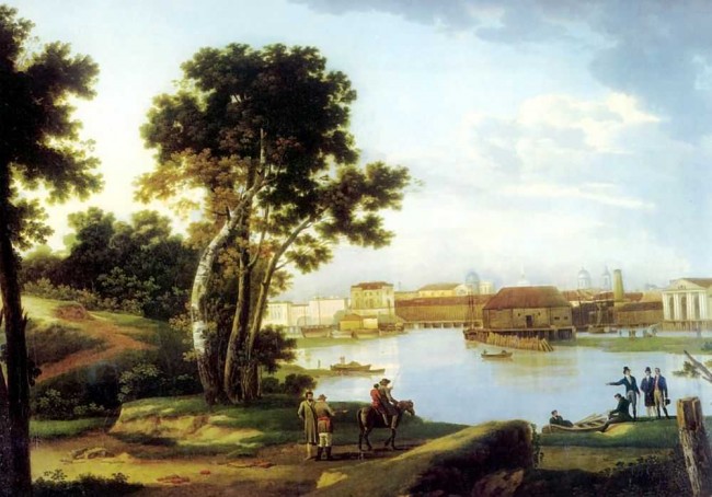 Сочинение по картине: Щедрин - "Вид с Петровского острова на Тучков мост и на Васильевский Остров в Петербурге"