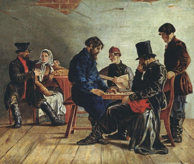 Сочинение по картине: Щедровский - "Игра в шашки"