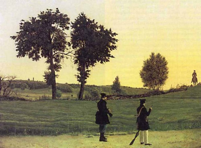 Сочинение по картине: Щедровский - "Пейзаж с охотниками"