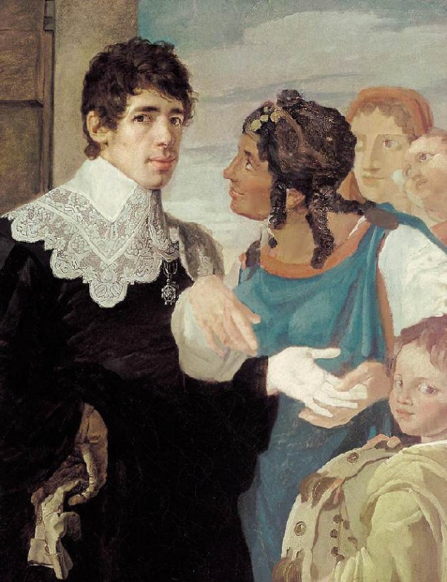 Сочинение по картине: Шебуев - "Гадание (Автопортрет с гадалкой)"