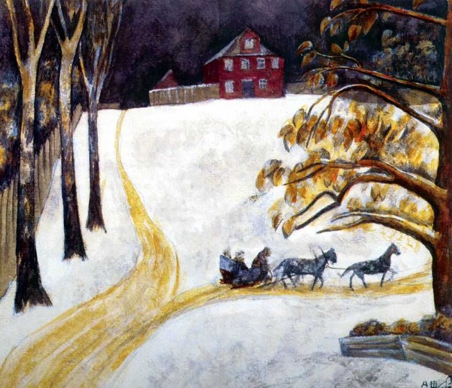 Сочинение по картине: Шевченко - "Зима в Зубцове"