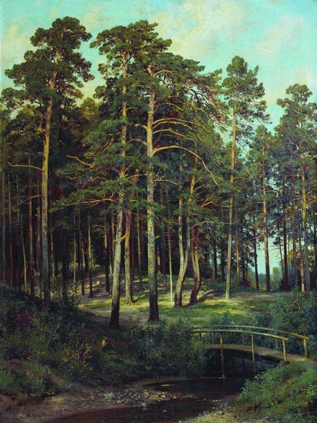 Сочинение по картине: Шишкин - "Мостик в лесу"