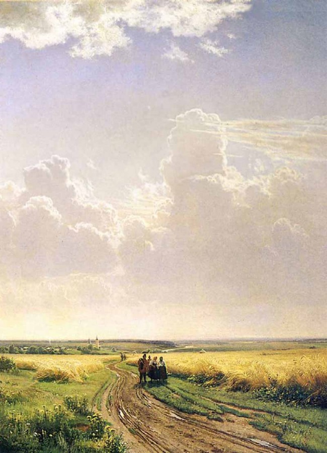 Сочинение по картине: Шишкин - "Полдень. В окрестностях Москвы"