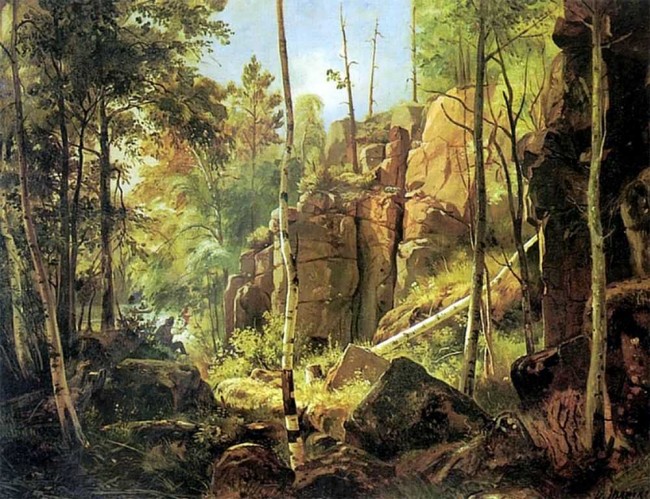 Сочинение по картине: Шишкин - "Вид на острове Валааме (Местность Кукко)"