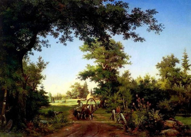 Сочинение по картине: Шишкин - "Вид в окрестностях Петербурга"