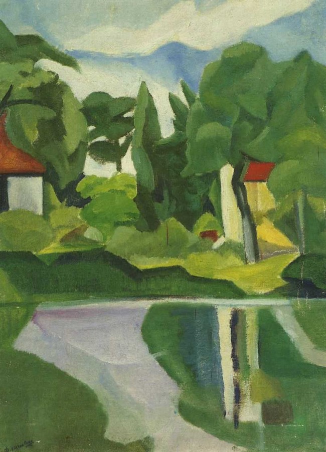 Сочинение по картине: Штеренберг - "Пруд"