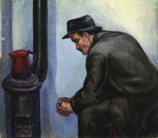 Сочинение по картине: Штеренберг - "Рабочий у печки"