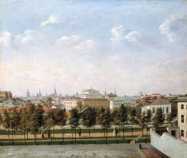 Сочинение по картине: Шухвостов - "Москва. Рождественский бульвар"