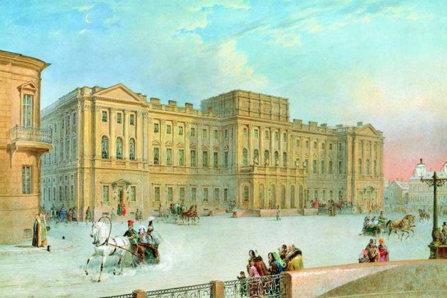 Сочинение по картине: Садовников - "Вид Мариинского дворца"