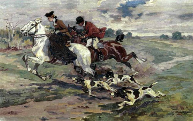 Сочинение по картине: Самокиш - "На охоту"