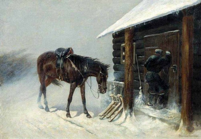 Сочинение по картине: Самокиш - "На постой"