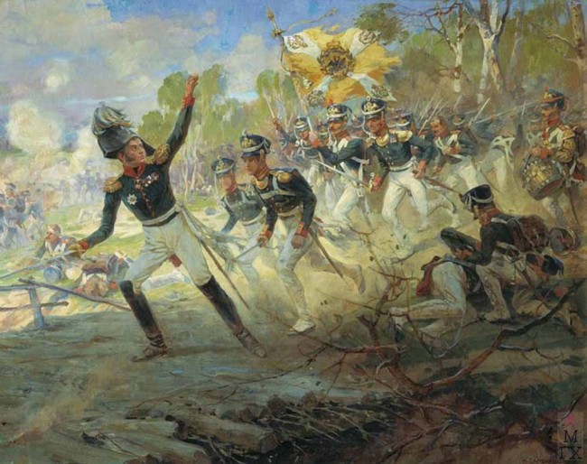 Сочинение по картине: Самокиш - "Подвиг солдат генерала Н.Н.Раевского под Салтановкой 11 июля 1812 года"