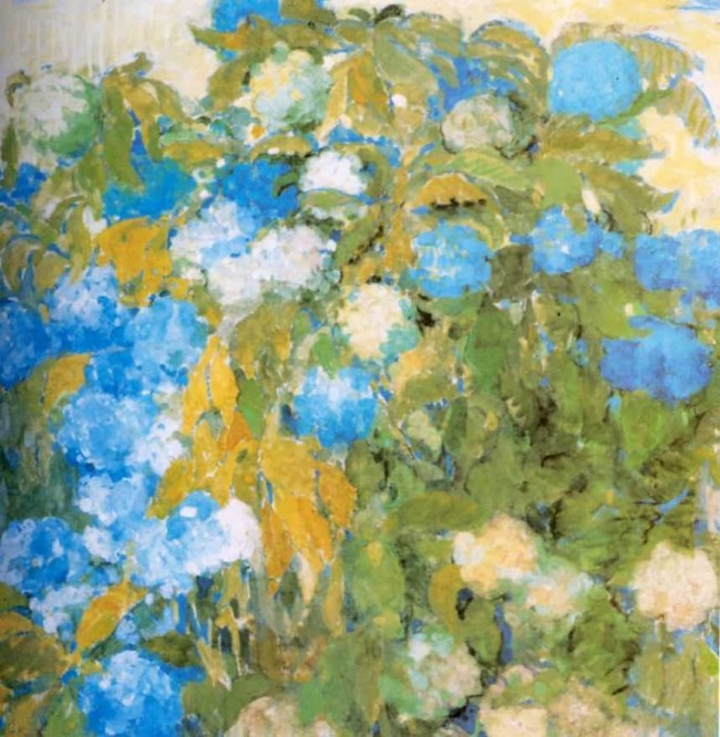 Сочинение по картине: Сапунов - "Голубые гортензии"