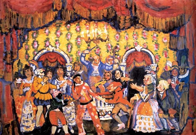 Сочинение по картине: Сапунов - "Шарф Коломбины"