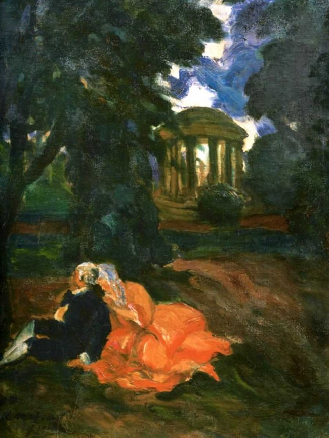 Сочинение по картине: Сапунов - "В парке. Влюбленные"