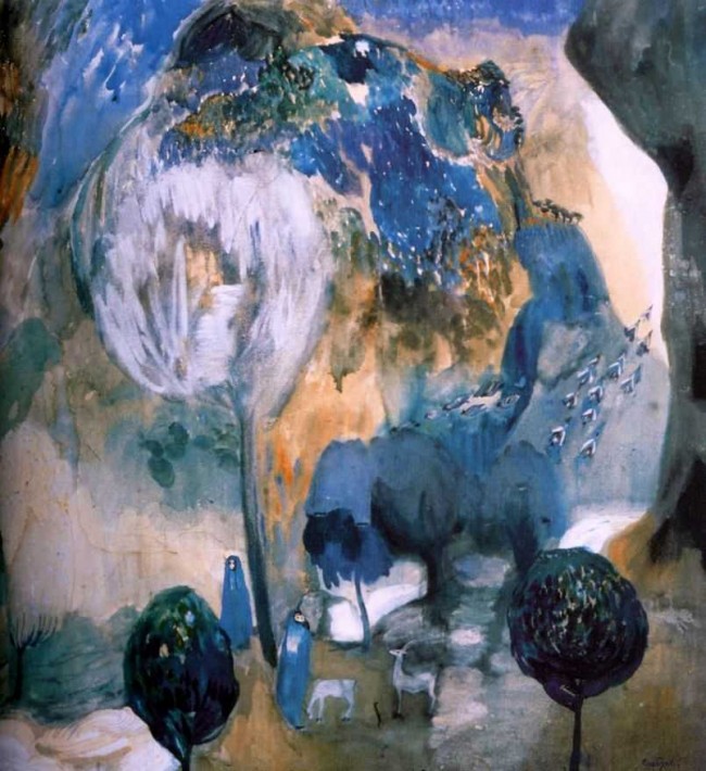 Сочинение по картине: Сарьян - "В ущелье Ахуряна (Цветущие горы)"