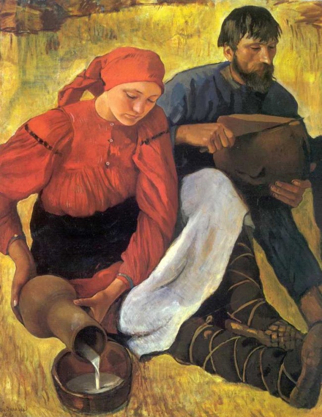 Сочинение по картине: Серебрякова - "Крестьяне" Сочинение по картине: Серебрякова - "Крестьяне"