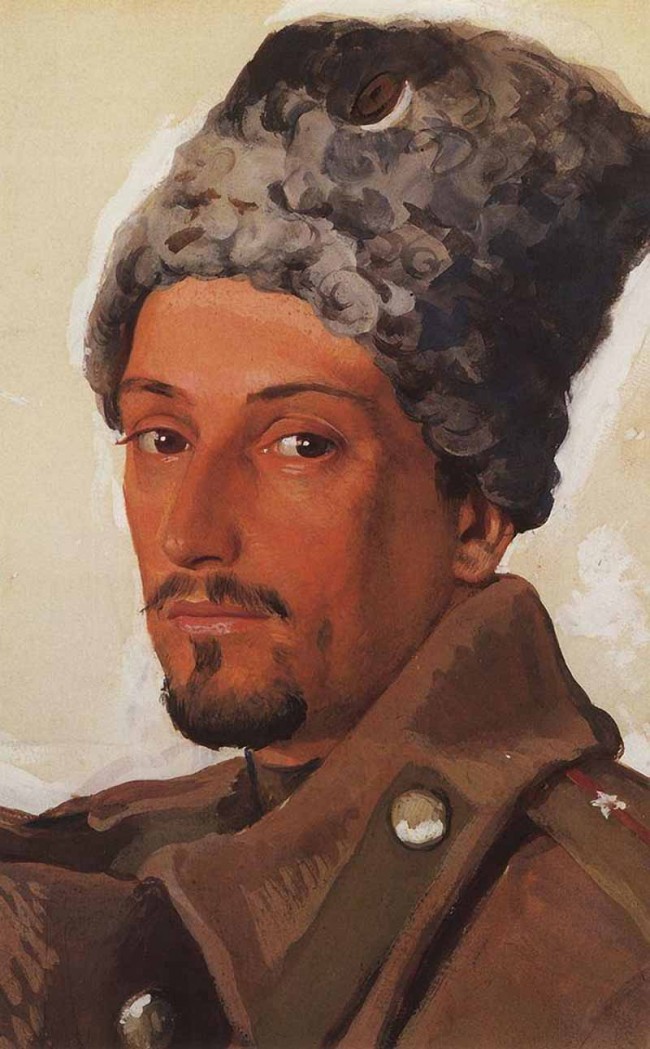 Сочинение по картине: Серебрякова - "Портрет Е.Е.Лансере в папахе"