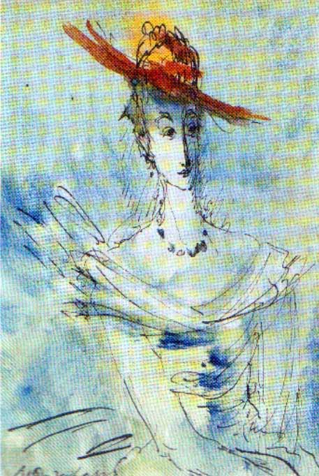 Сочинение по картине: Соколов - "Дама с борзой собакой"