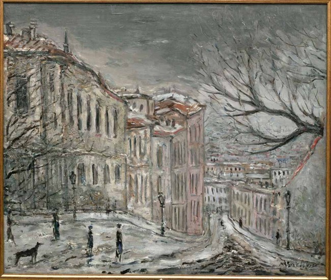 Сочинение по картине: Соколов - "Москва. Пейзаж с прохожими и собакой"