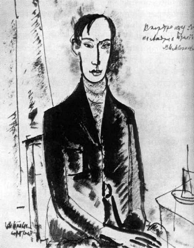 Сочинение по картине: Соколов - "Портрет Андрея Белого"