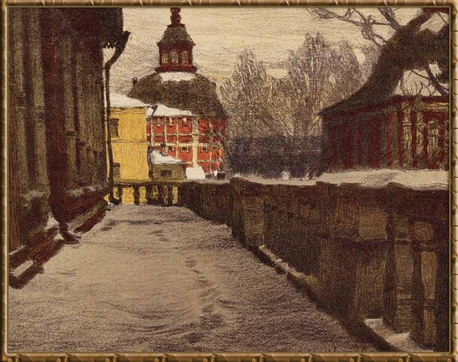 Сочинение по картине: Соколов - "Паперть Трапезной церкви"