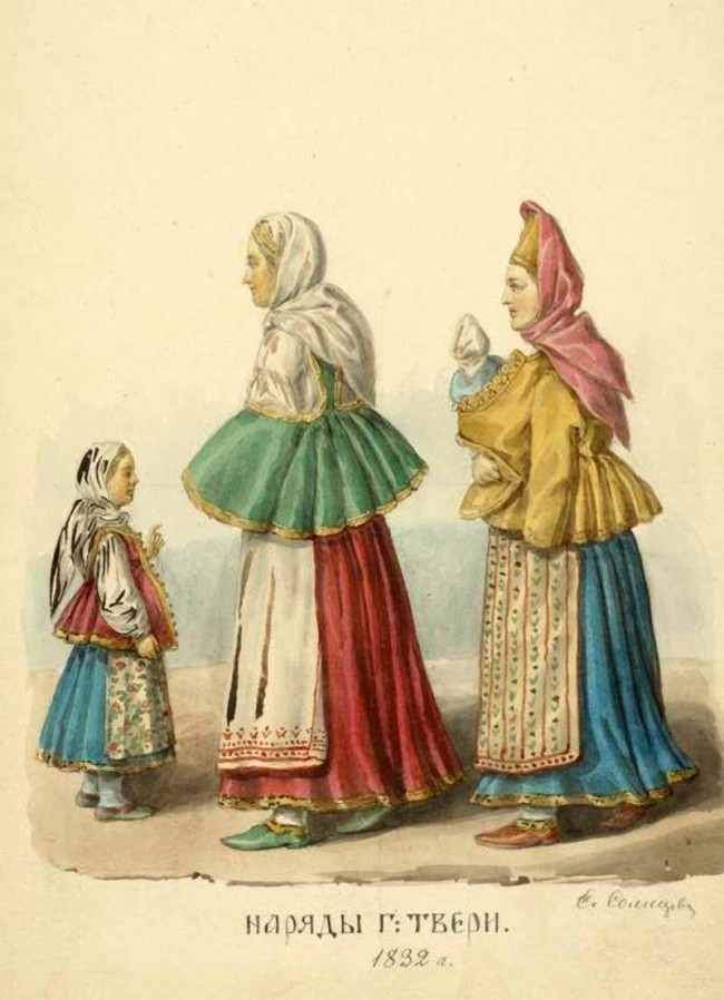 Сочинение по картине: Солнцев - "Наряды Твери"