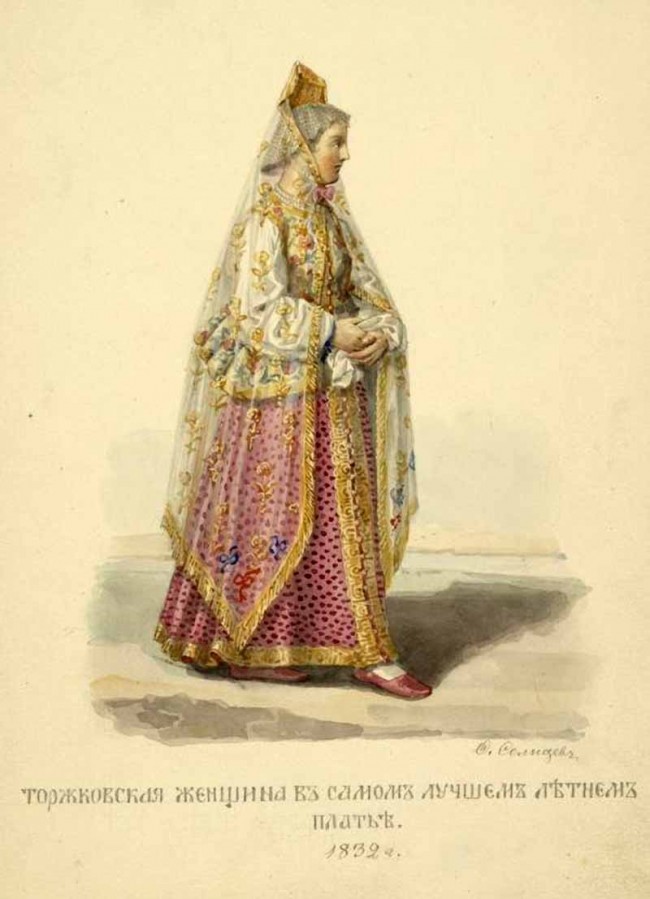Сочинение по картине: Солнцев - "Торжковская женщина в самом лучшем лучшем летнем платье"