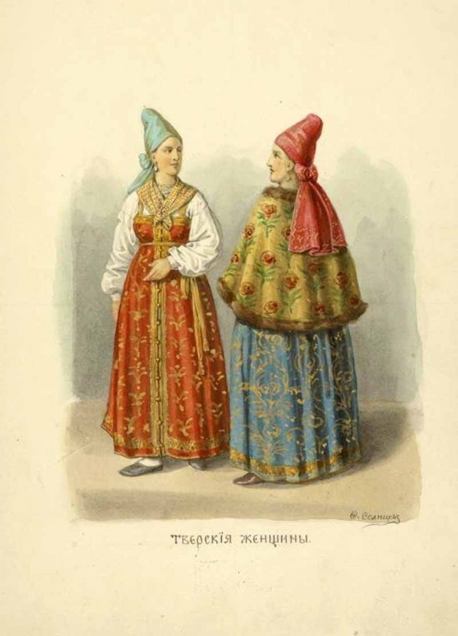 Сочинение по картине: Солнцев - "Тверские женщины"