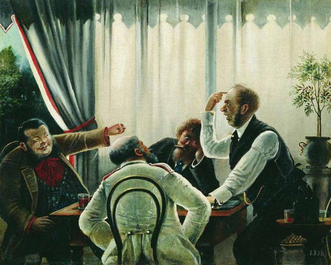 Сочинение по картине: Соломаткин - "Игра в карты"