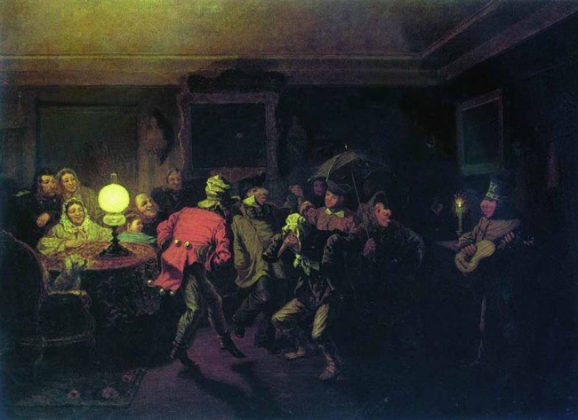 Сочинение по картине: Соломаткин - "Ряженые"