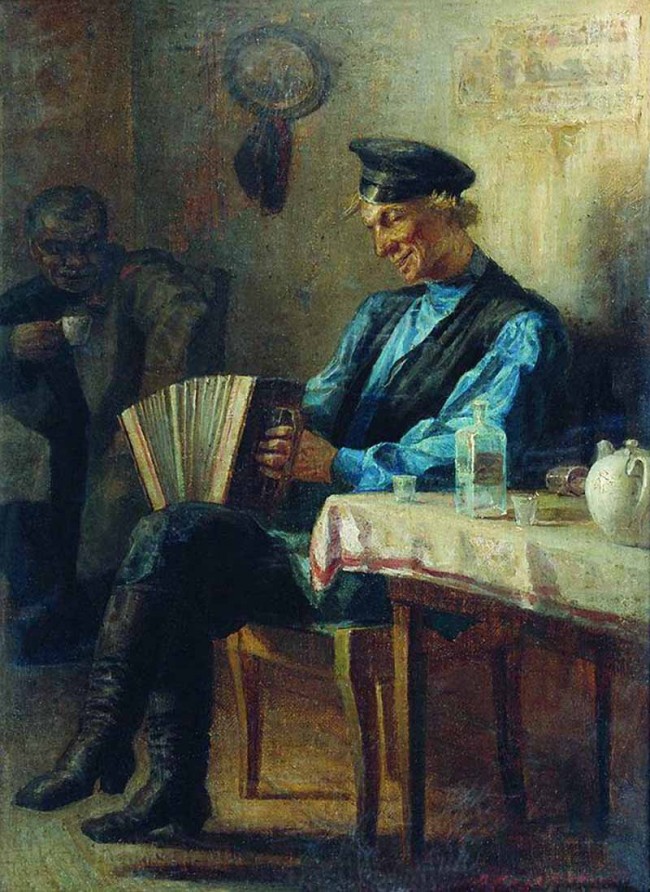 Сочинение по картине: Соломаткин - "В трактире"