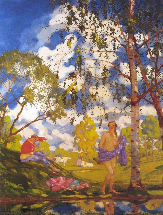 Сочинение по картине: Сомов - "Летнее утро"