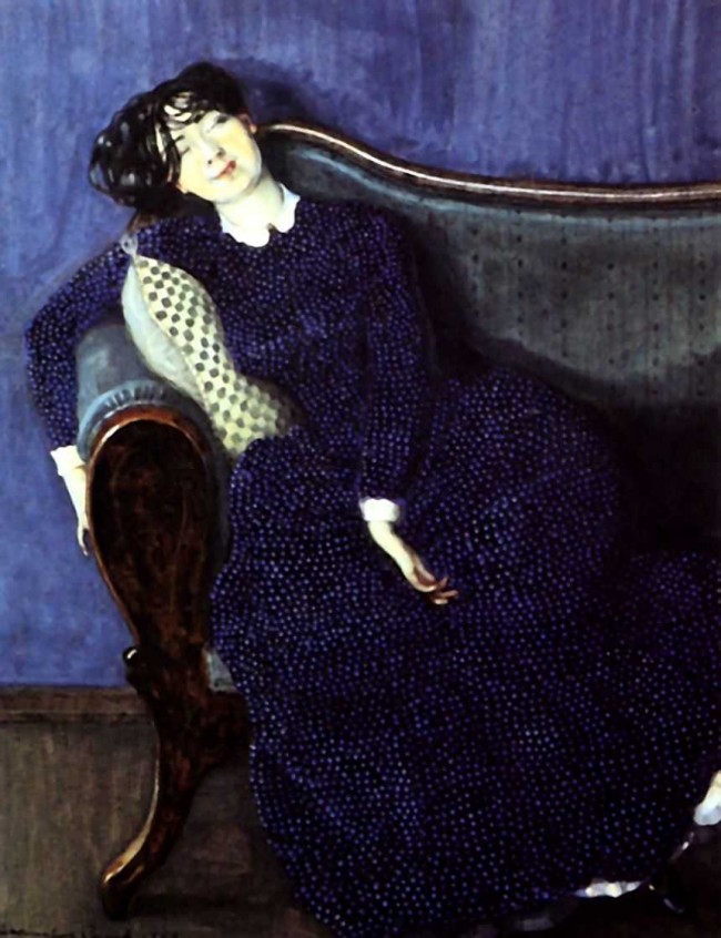 Сочинение по картине: Сомов - "Спящая молодая женщина"