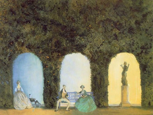 Сочинение по картине: Сомов - "В боскете"